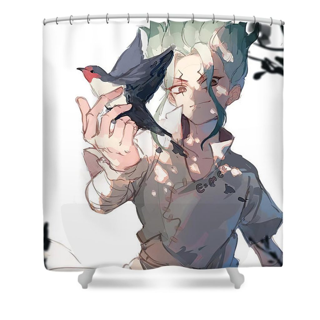 5 senku ishigami nguyen hai - Anime Shower Curtain Shop