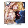 6 crescent moon brendan pickles - Anime Shower Curtain Shop