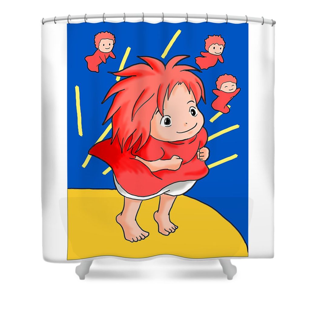 6 ponyo asmin ive transparent - Anime Shower Curtain Shop