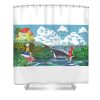 6 ponyo five alsem transparent - Anime Shower Curtain Shop