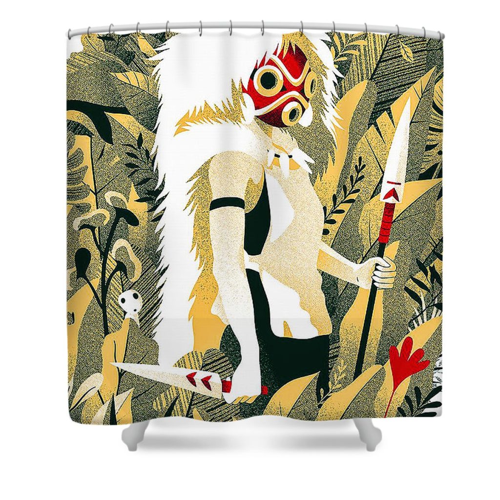 7 princess mononoke richard morris - Anime Shower Curtain Shop