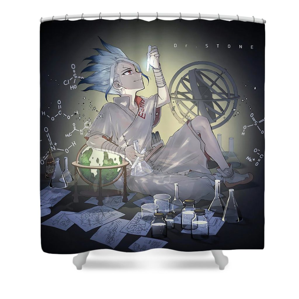 9 senku ishigami nguyen hai - Anime Shower Curtain Shop