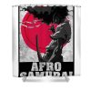 afro hair samurai steve palmer - Anime Shower Curtain Shop