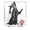 afro samurai love vintage afro samurai jura floran transparent - Anime Shower Curtain Shop