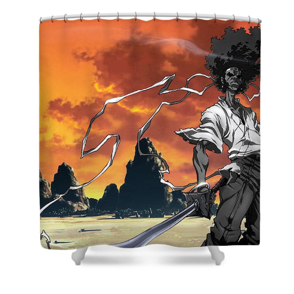 afro samurai yahowyakiyn israel - Anime Shower Curtain Shop