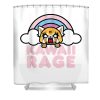 aggretsuko kawaii rage kane swastima transparent - Anime Shower Curtain Shop