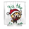 aggretsuko rage tis the season thomac lake transparent - Anime Shower Curtain Shop