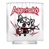 aggretsuko rocker rage kane swastima transparent - Anime Shower Curtain Shop