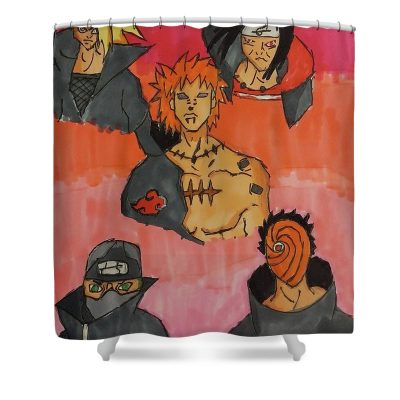 akatsuki aryan shukla - Anime Shower Curtain Shop