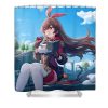 amber genshin impact harrison brown - Anime Shower Curtain Shop