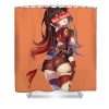 amber genshin impact waifu anime manga series fanart hentai ahegao oppai mad lab - Anime Shower Curtain Shop