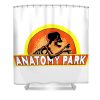 anatomy park rick and morty amatomy park skeleton disney oliver lane transparent - Anime Shower Curtain Shop