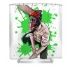 animals chainsaw man anime video game transparent - Anime Shower Curtain Shop