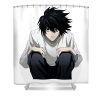 anime unisex tops tee death note t shirt basic austin richard transparent - Anime Shower Curtain Shop