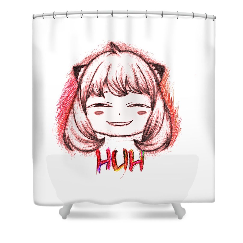 anya cute ini bencana transparent - Anime Shower Curtain Shop