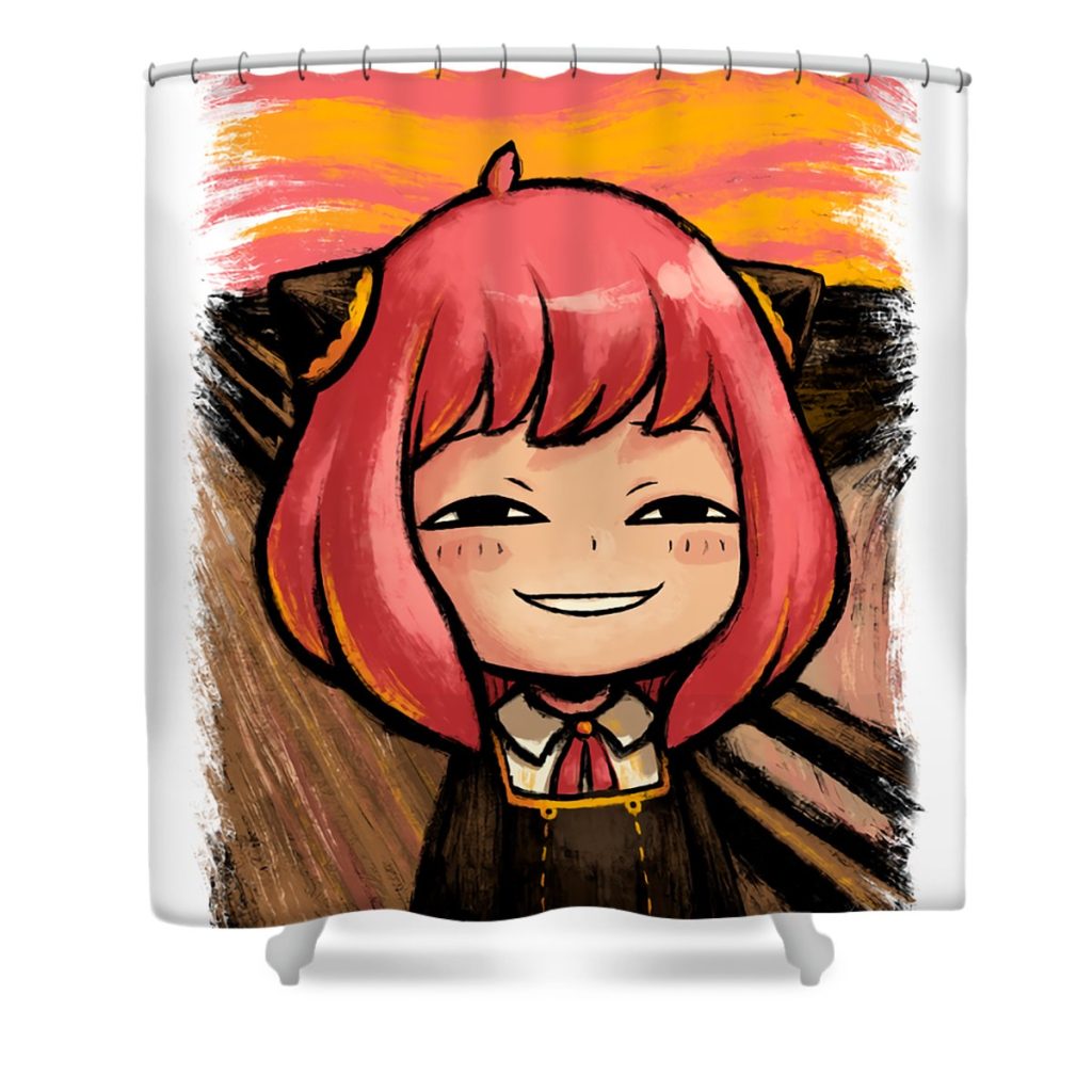 anya meme spy x family art forger family anime reynolds paul transparent - Anime Shower Curtain Shop