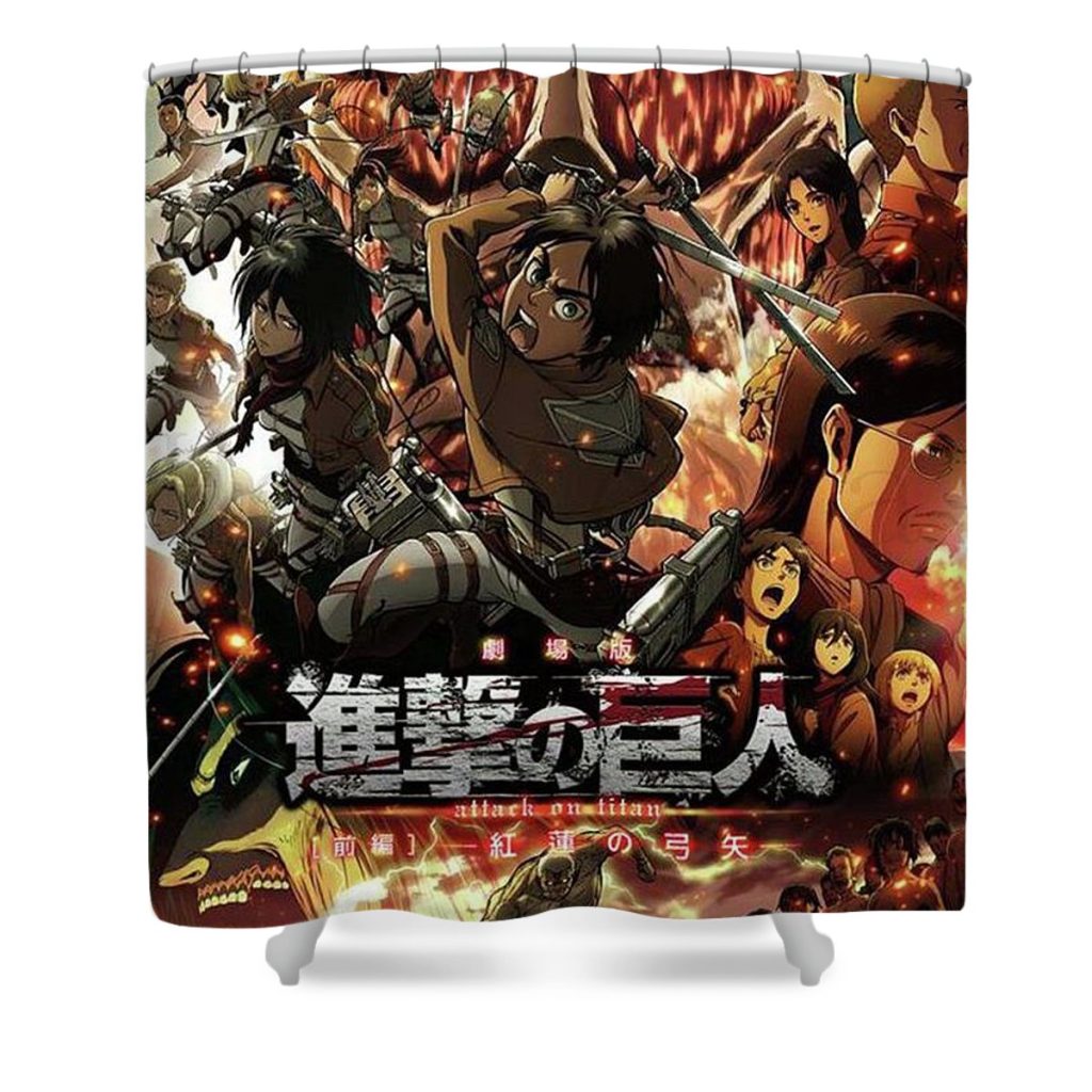 aot founding titan alda rippin - Anime Shower Curtain Shop