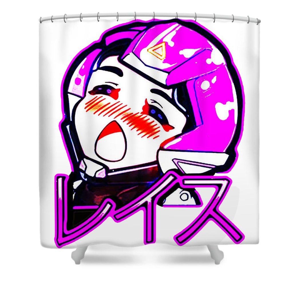 apex wraith anime ahegao voidwalker chibi japanese su tejo transparent - Anime Shower Curtain Shop