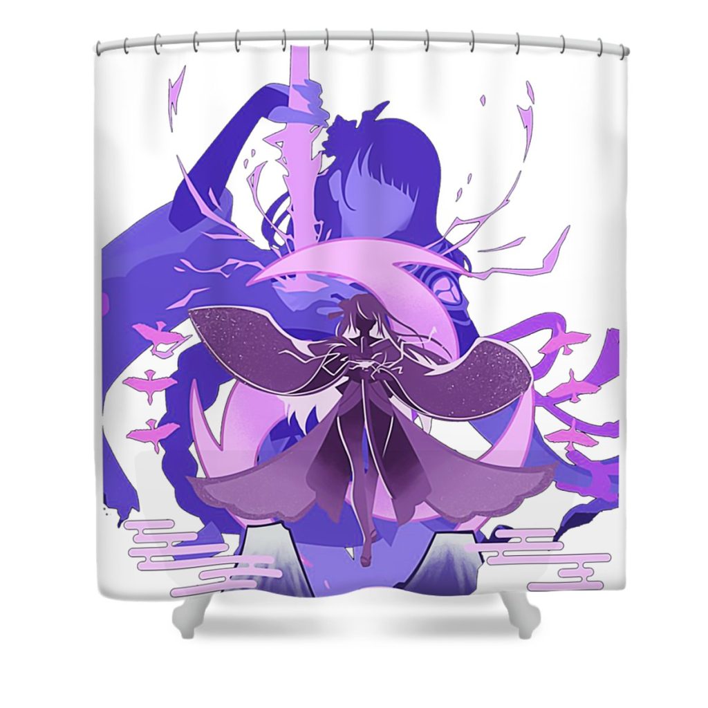 archon electro raiden genshin impact parker ellie transparent - Anime Shower Curtain Shop