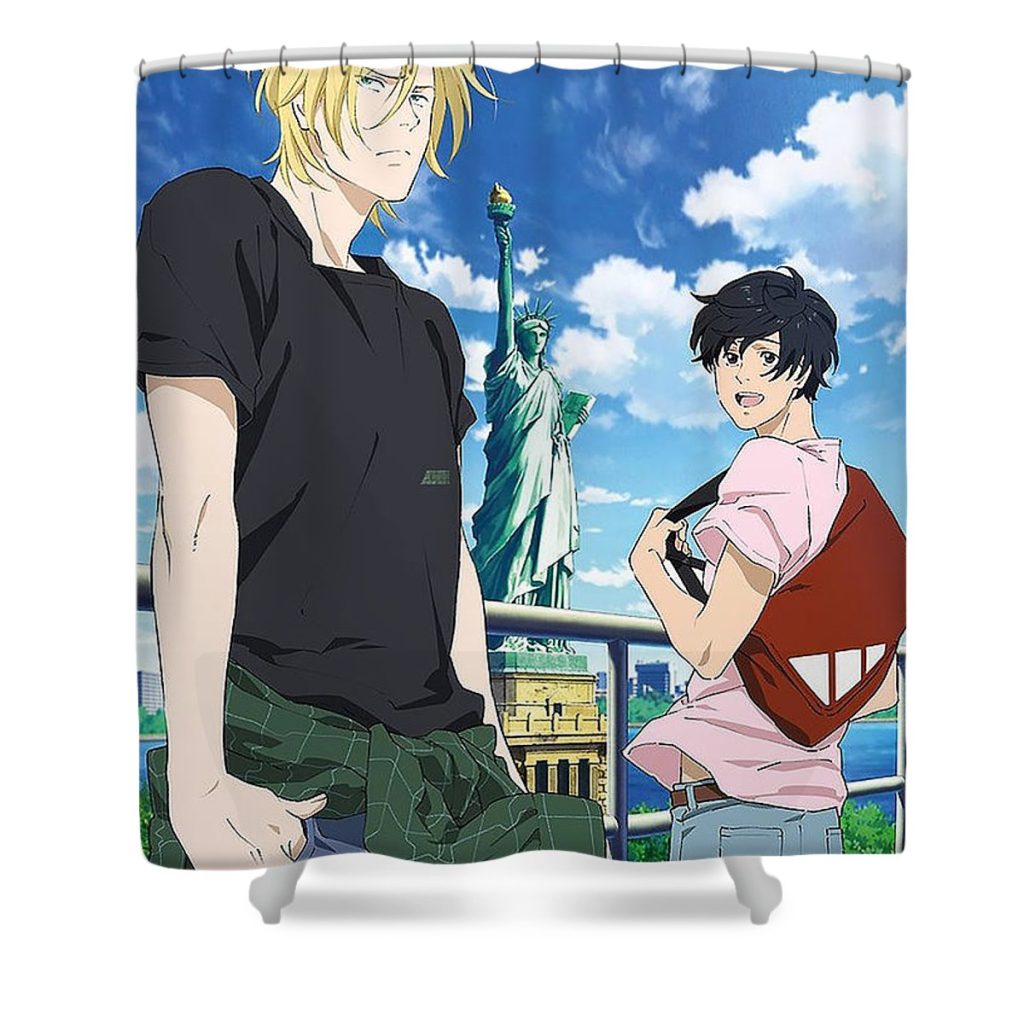 ash lynx tello sadewa - Anime Shower Curtain Shop