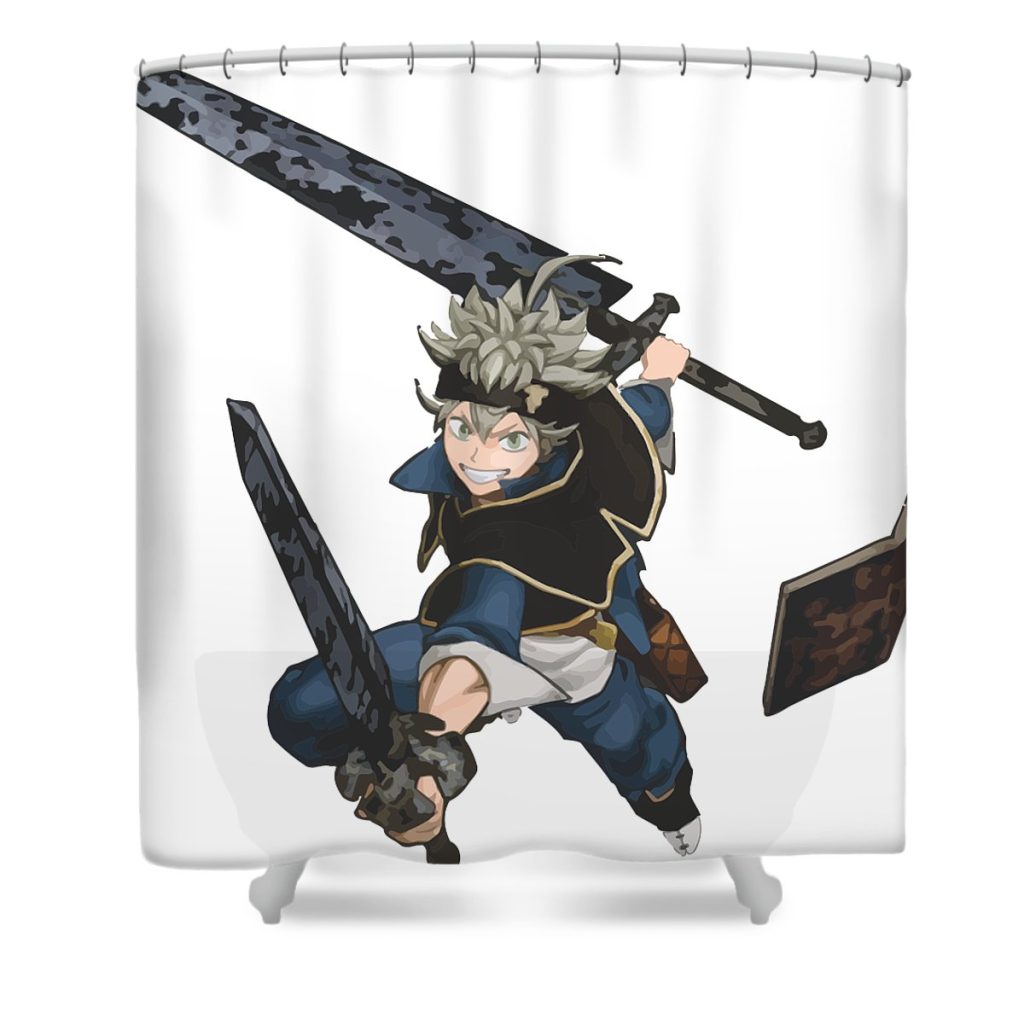 astablackclover shepherd june transparent - Anime Shower Curtain Shop