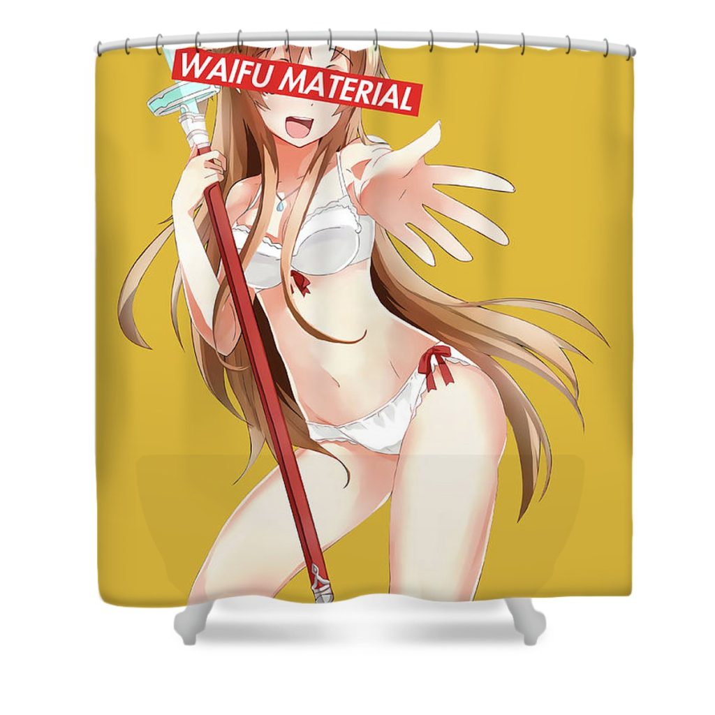 asuna sword art online waifu anime manga series fanart hentai ahegao oppai mad lab - Anime Shower Curtain Shop