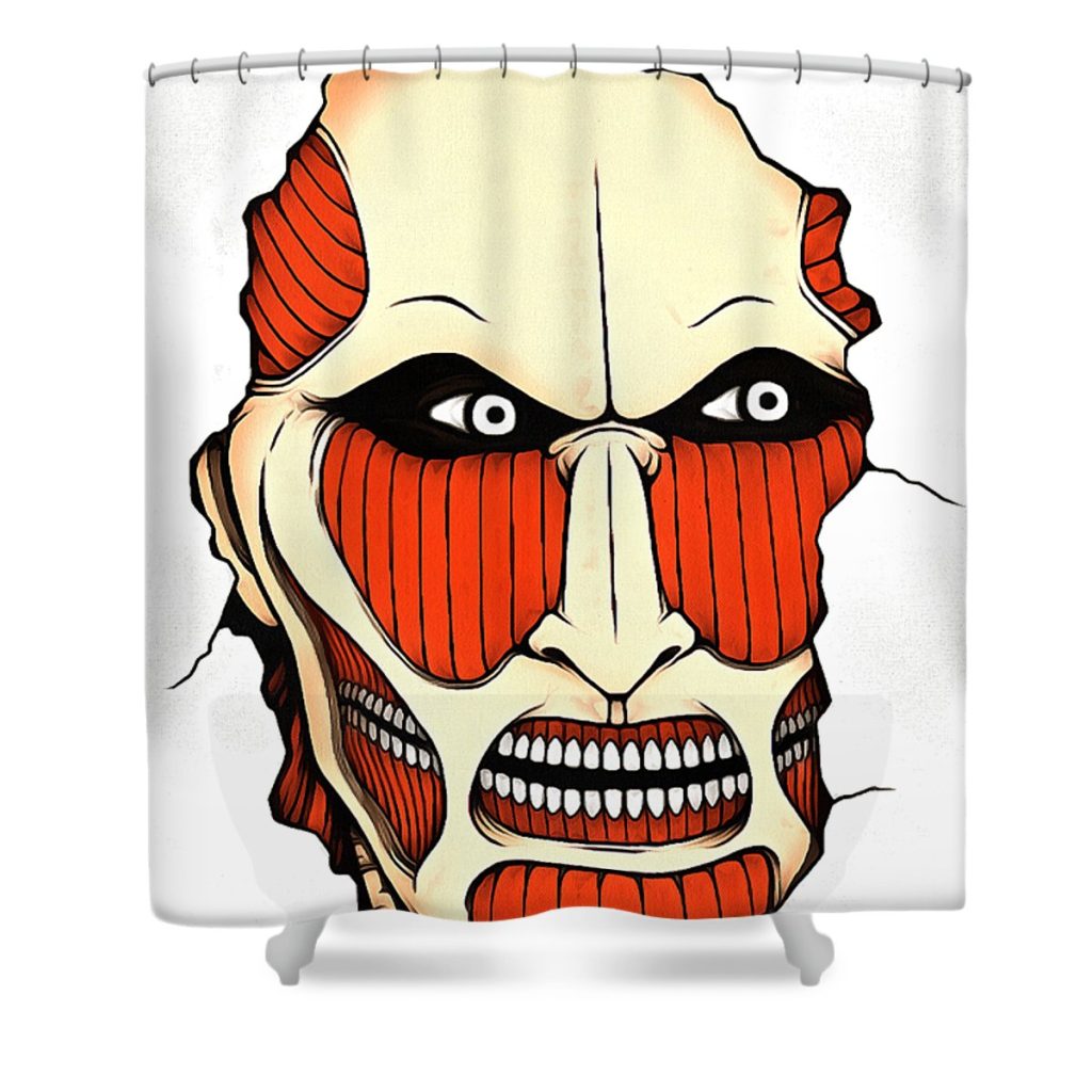 attack of the titan finn bergman transparent - Anime Shower Curtain Shop