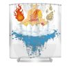 avatar meditate fan rizky transparent - Anime Shower Curtain Shop