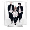 baji chifuyu kazutora and draken dnt prints transparent - Anime Shower Curtain Shop