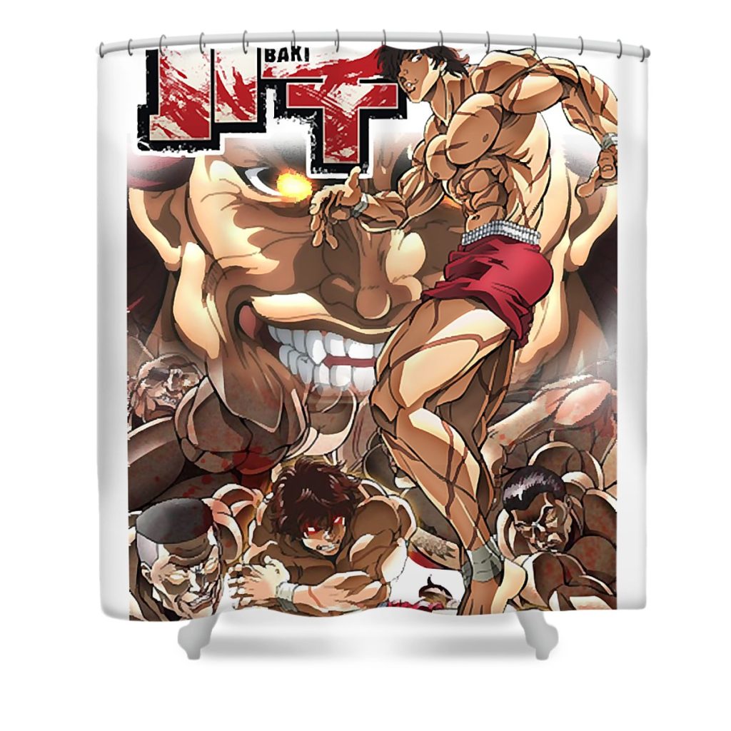 baki gerda dibbert transparent - Anime Shower Curtain Shop