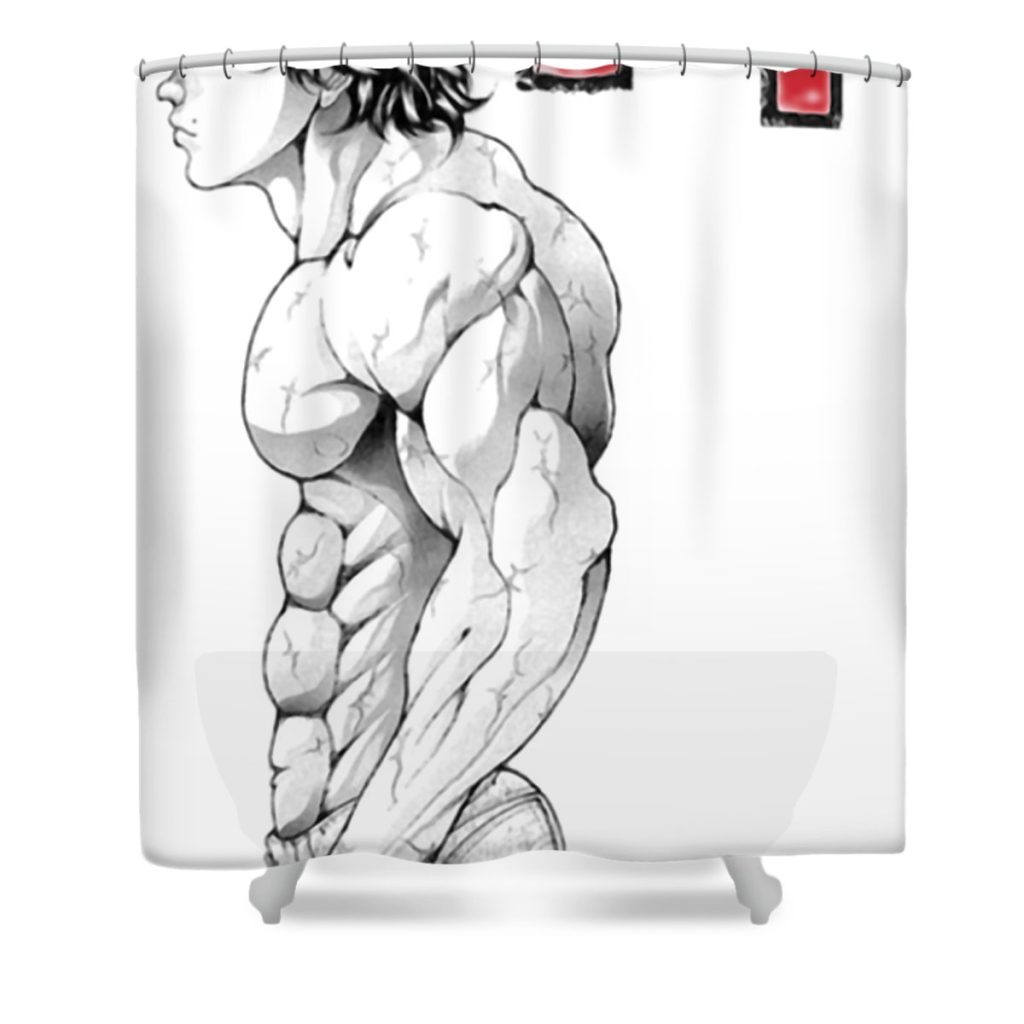 baki hanma tany ev transparent - Anime Shower Curtain Shop