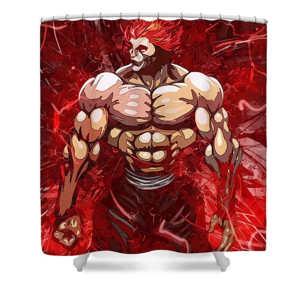 baki poster goat music aesthetic humor rose davis - Anime Shower Curtain Shop