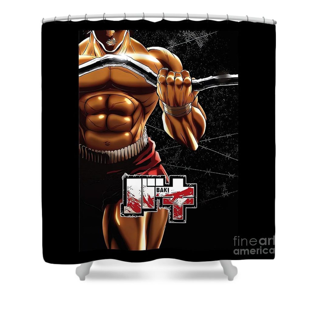 baki the grappler isla dominic - Anime Shower Curtain Shop