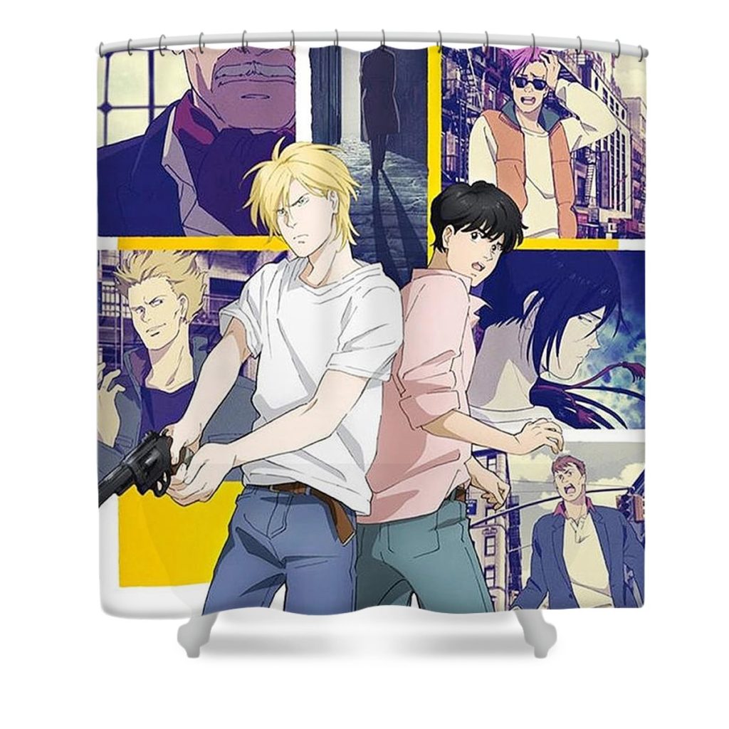 banana fish painting anime sailau store - Anime Shower Curtain Shop