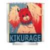 beautiful model kikurage poster lotus leafal transparent - Anime Shower Curtain Shop