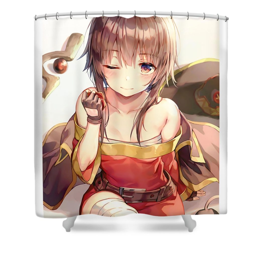 beautiful model sato anime chibi kazuma gift music fans mizorey tee transparent - Anime Shower Curtain Shop