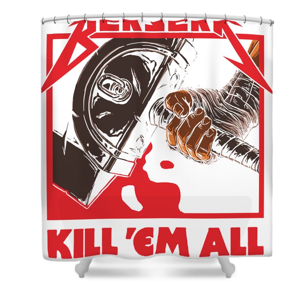 berserk metal stars handsley nguyen transparent - Anime Shower Curtain Shop