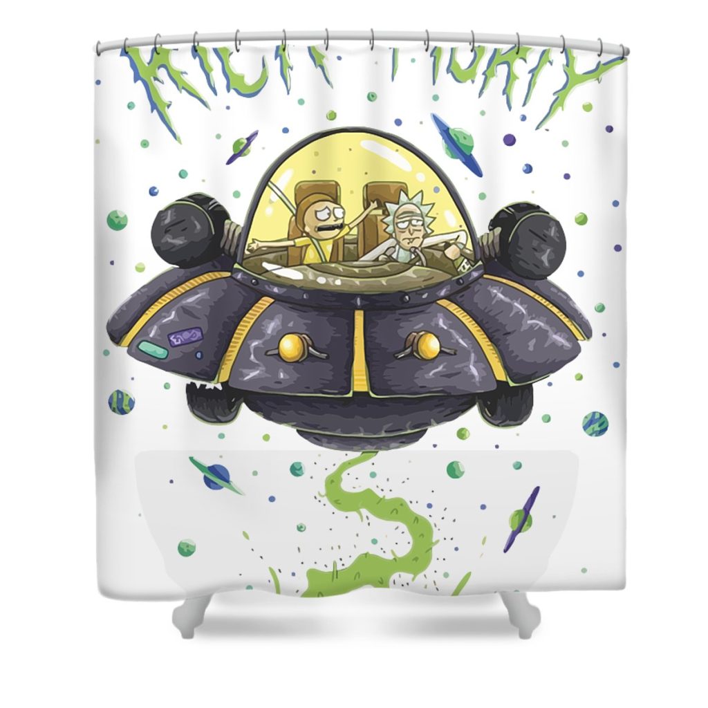 best rick and morty michael johnson transparent - Anime Shower Curtain Shop