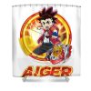 beyblade burst turbo aiger norrie abbey transparent - Anime Shower Curtain Shop