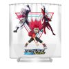 beyblade burst turbo triangle group norrie abbey transparent - Anime Shower Curtain Shop