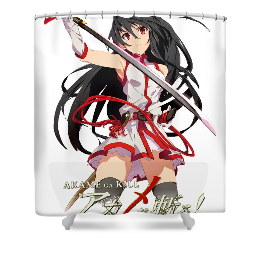 birthday gift series akame manga ga kill shonen idol gifts fot you anime chipi transparent - Anime Shower Curtain Shop