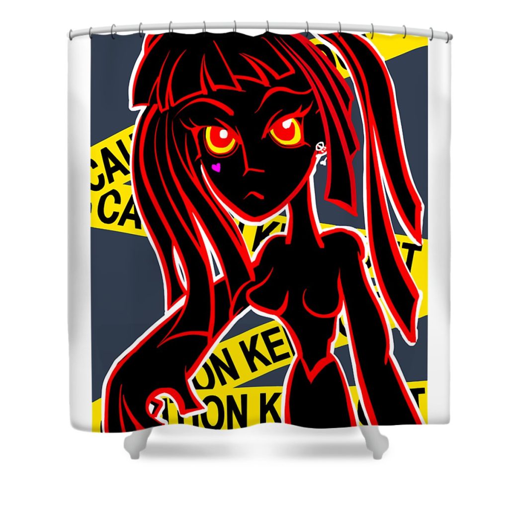 birthday gifts la kill japanese kill tv anime awesome for music fans anime chipi transparent - Anime Shower Curtain Shop