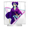 black bleach anime rukia anime video game transparent - Anime Shower Curtain Shop