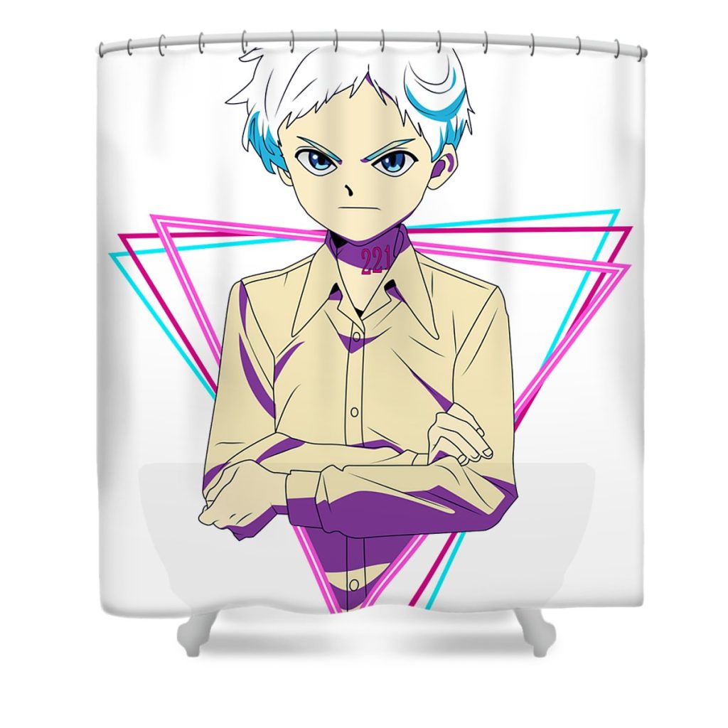 bright the promised neverland norman vintage inny shop transparent - Anime Shower Curtain Shop