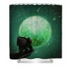 bulbasaur under the moon magda swinya - Anime Shower Curtain Shop