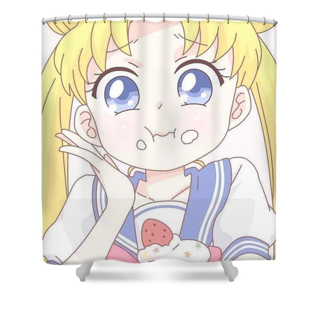 cartoon character 23 haku cat - Anime Shower Curtain Shop