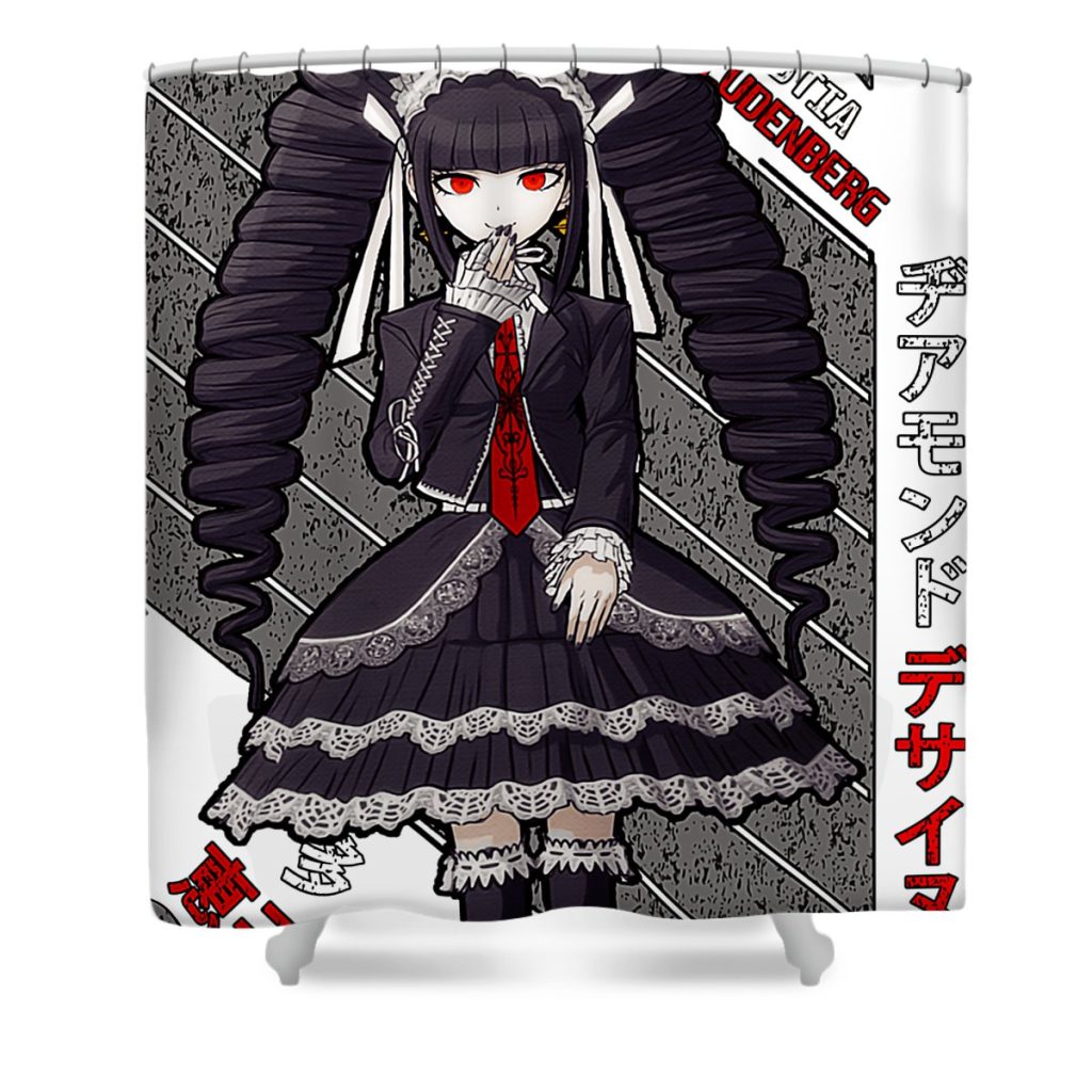 celestia ludenberg danganronpa tiffany rogers transparent - Anime Shower Curtain Shop