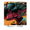 chainsaw man red music vintage zoe brown - Anime Shower Curtain Shop