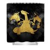 charizard pokemon gold jo kiwi - Anime Shower Curtain Shop