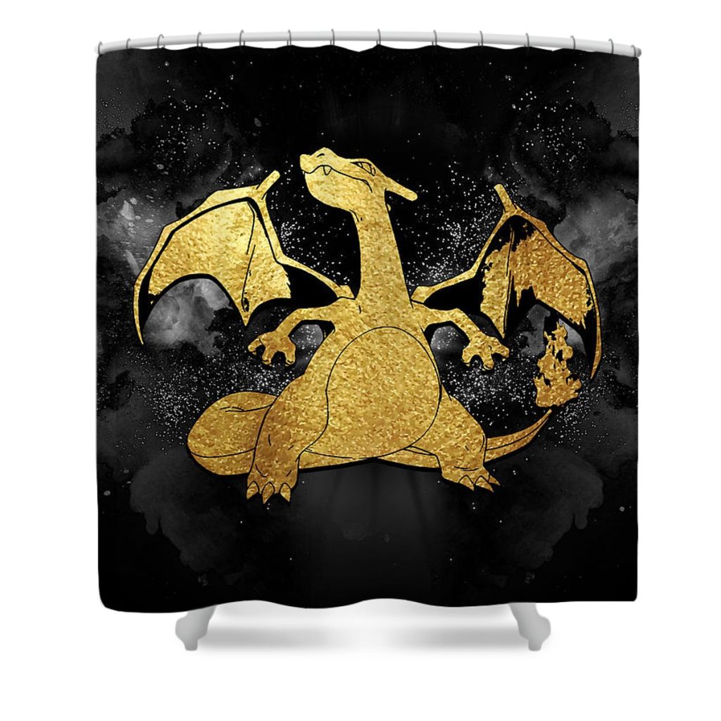 charizard pokemon gold jo kiwi - Anime Shower Curtain Shop